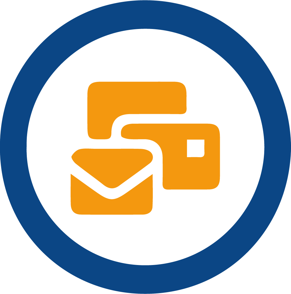 Een illustratie van een email icoon