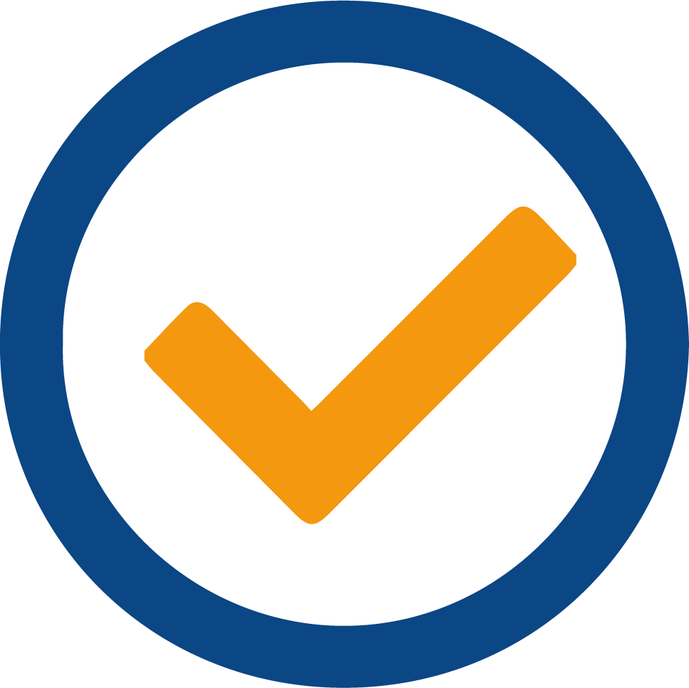 een illustratie van een check als icon