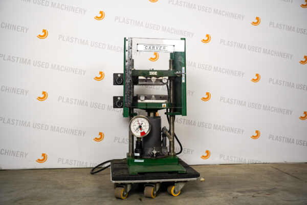 Platima Used Machinery - Plastic Research and Development Machine R&D Lab Laboratory Carver 3393-682 Press 1994 Front
