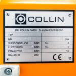 Plastima Used Machinery - Plastic Research and Development Machine R&D Lab Laboratory Collin P200P Press 2001 Type Serie nr Brand Plate