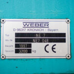 Plastima Used Machinery - Plastic Extrusion Hans Weber NE 7 048 Type Serie nr Brand Plate