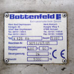 Plastima Used Machinery - Downsteam Plastic Extrusion Battenfeld Cincinnati V 125 VA 1997 Type nr Serie nr Brand plate