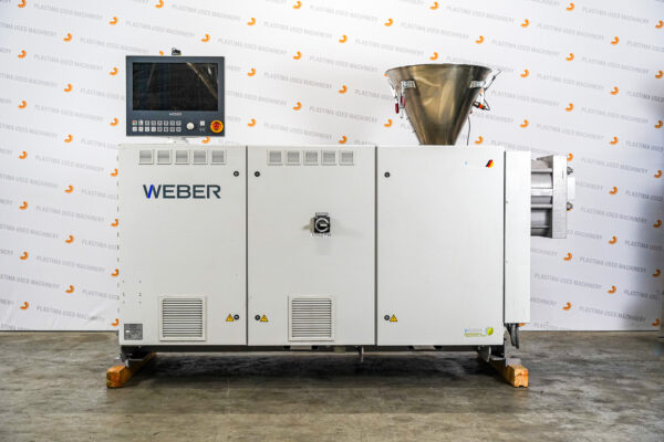 Plastima Used Machinery - Plastic Extrusion Hans Weber ES 80 Single Screw 2017 Front