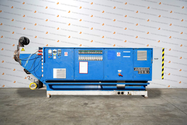 Plastima Used Machinery - Plastic Extrusion Hans Weber DS 8-7 Double Screw 1989 Front