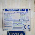 Plastima Used Machinery - Downsteam Plastic Extrusion Battenfeld Cincinnati V250 VA 3 meter 1999 Type nr Serie nr Brand plate