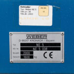 plastic extrusion hans weber ne 5 038 2001 07